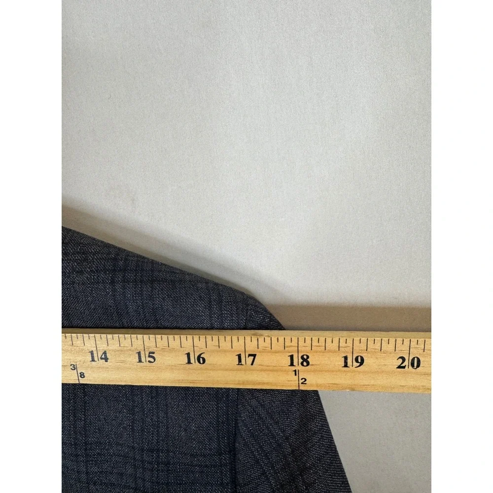 Sondergaard Copenhagen Mens Grey‎ Plaid Slim Fit Blazer Jacket 38R SSJF075